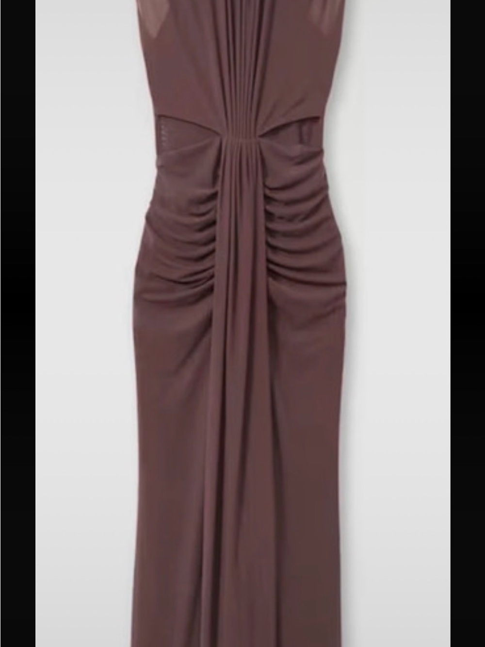 Reiss Mauve Sleeveless Draped Maxi Dress - Picture 3 of 7